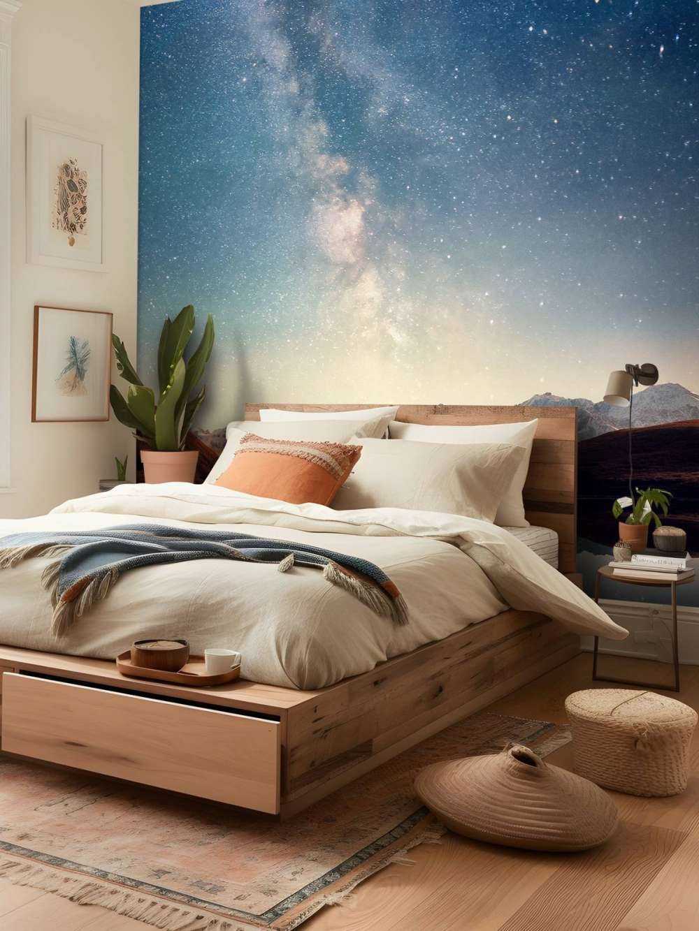 Stjernehimmel over fjellene