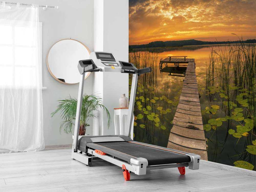 Soloppgang ved innsjøen