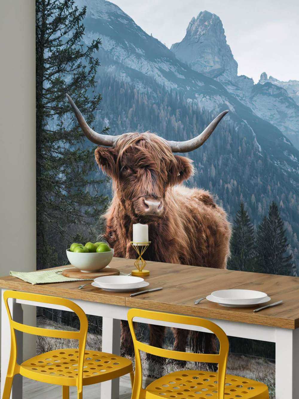 Det skotske høylandet blant trærne