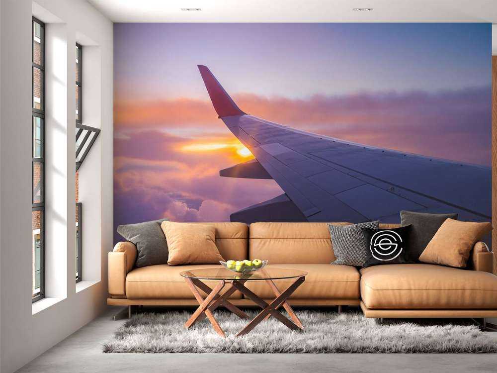 Flygende vinge i skyene