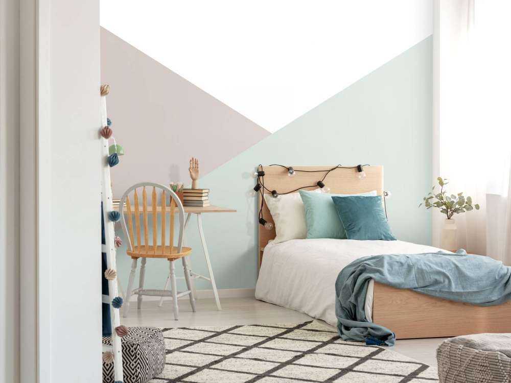 Pastellfargede trekanter