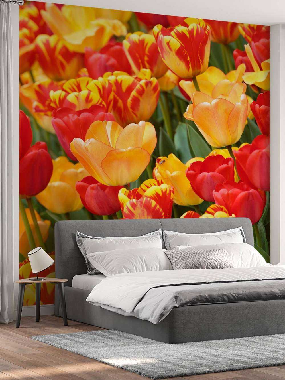 Fargede tulipanner