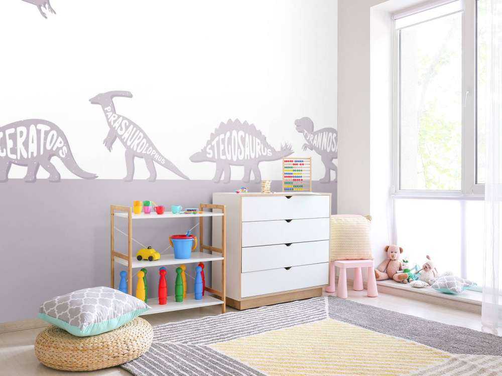 Dinos med tekst i rosa