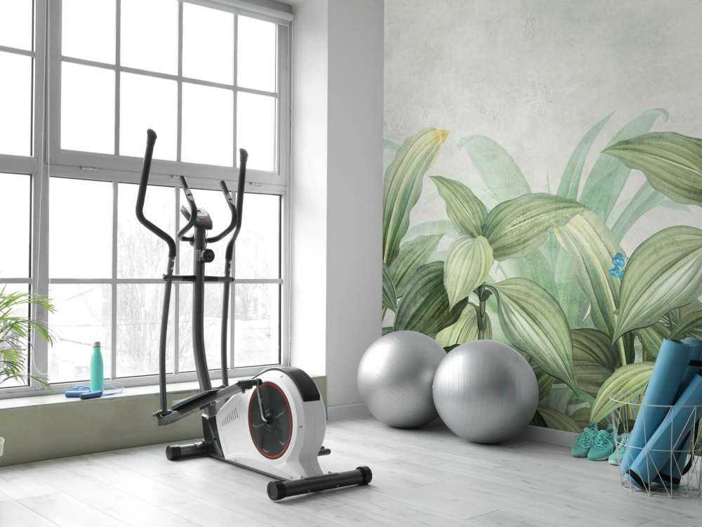 Broket gress med blomster