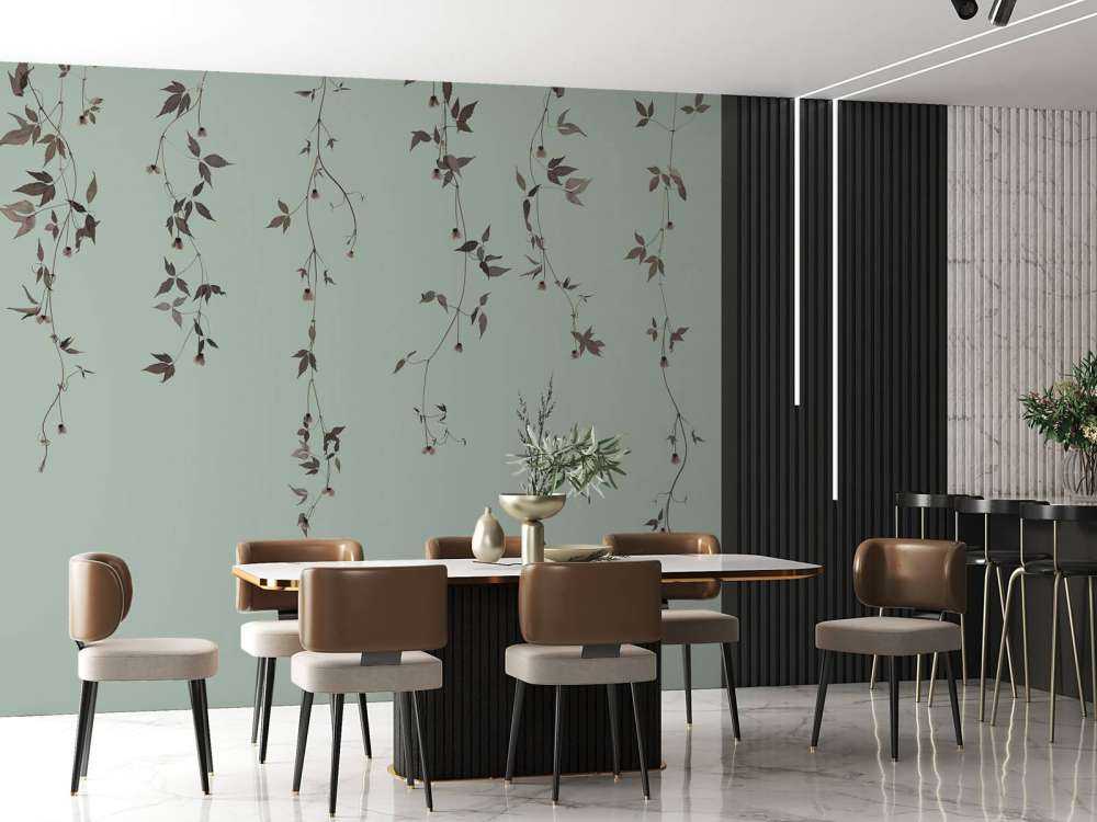 Klematiskvister på grågrønn