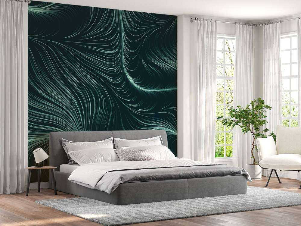 Grønne opplyste linjer