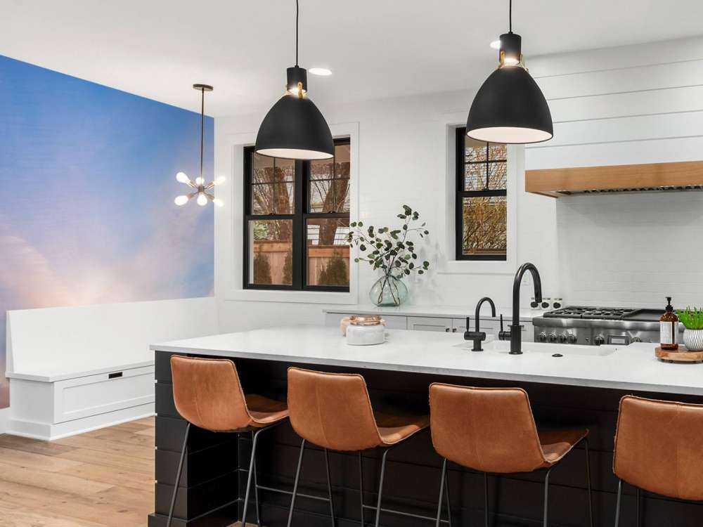 Vakker farget himmel