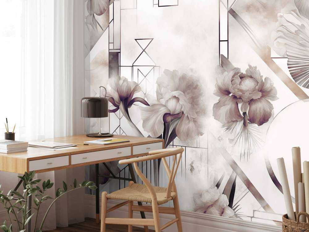 Akvarelle Geometri Brun