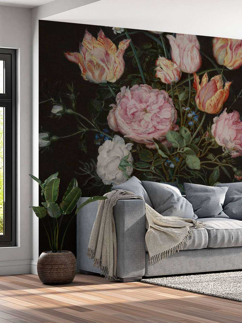 Wan-Li vase med blomster