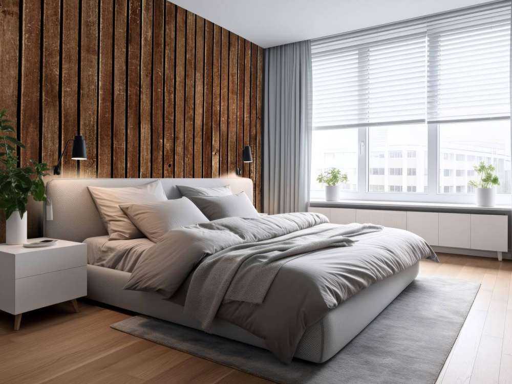 Mørke lodrette træplanker