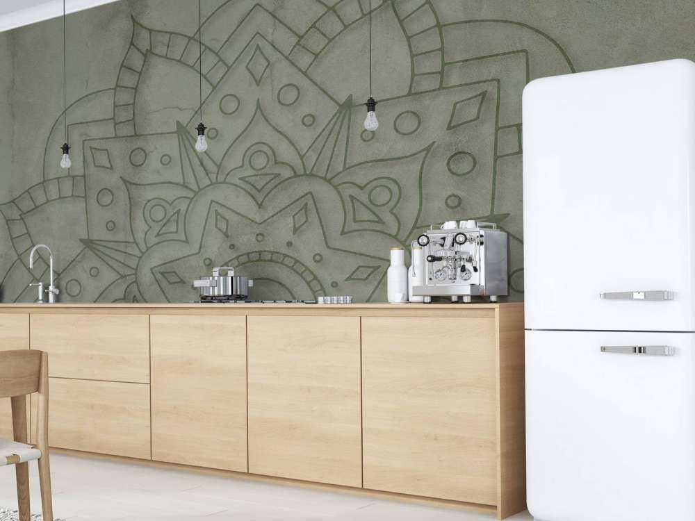 Vejret grøn mandala