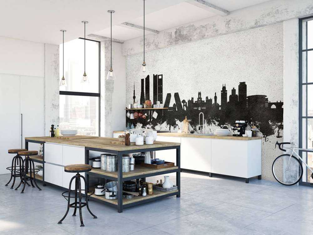 Akvarel skyline, Madrid