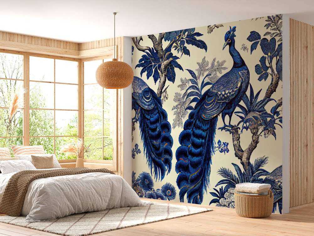 Kongeblå påfuglens pragt