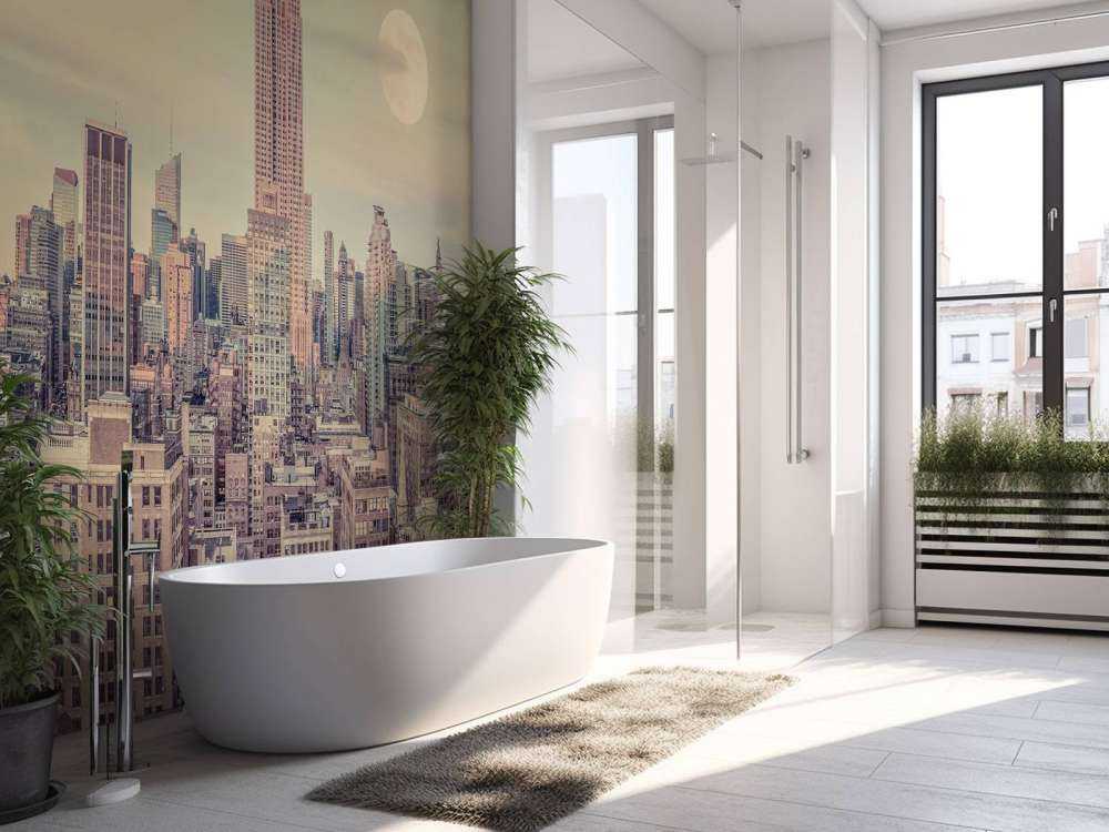 Empire State Building med Manhattan