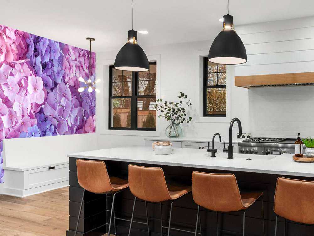 Farverige hortensiaer