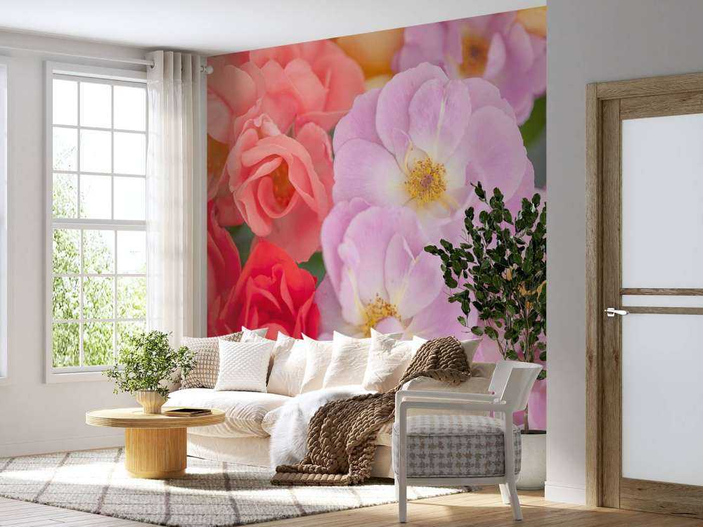 Farverige blomster