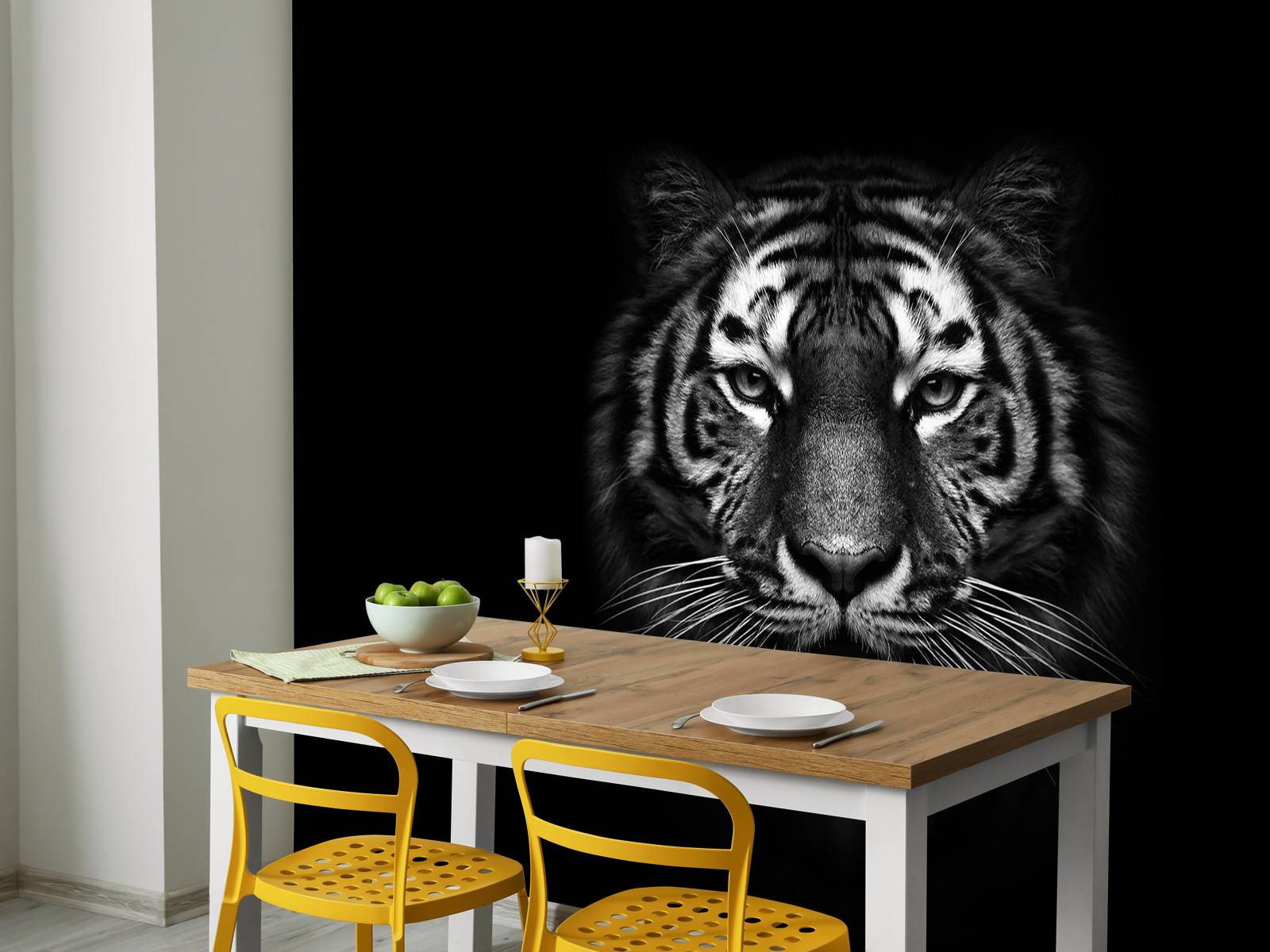 Dark Tiger - Fototapet, image size:1600x1200