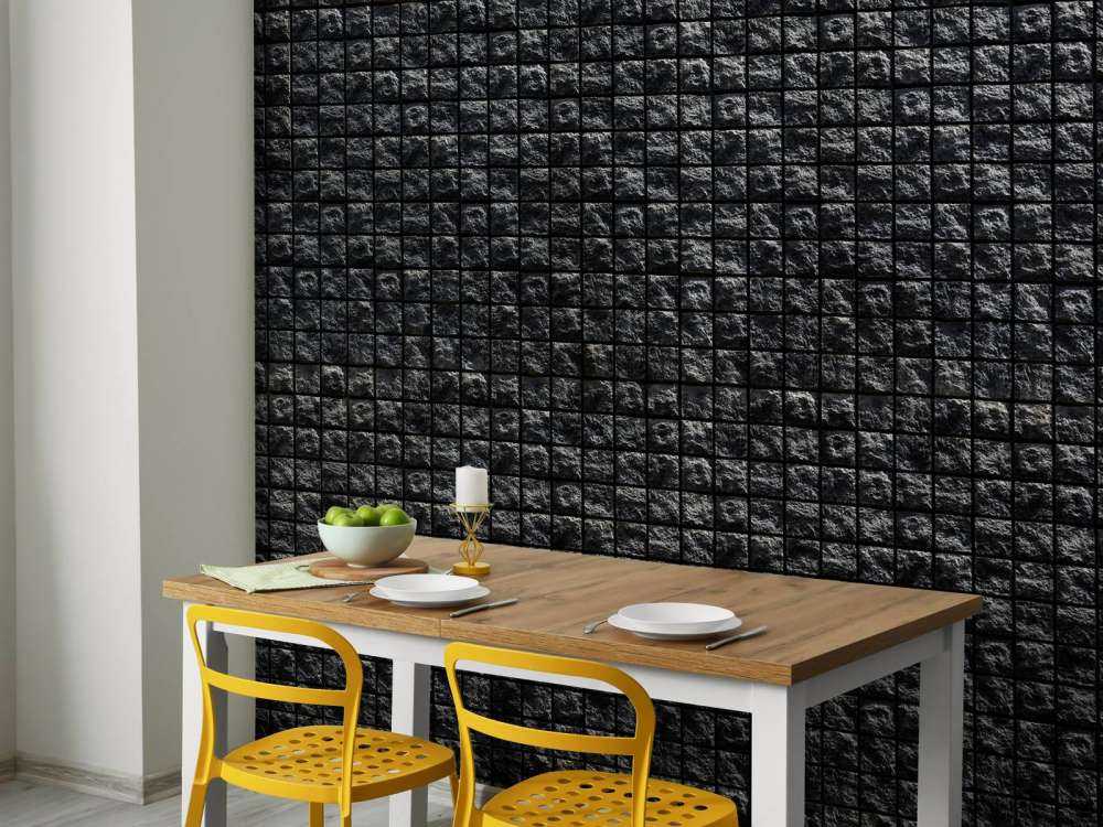 Firkantede sorte sten