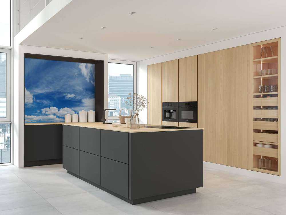 Blå himmel med skyer