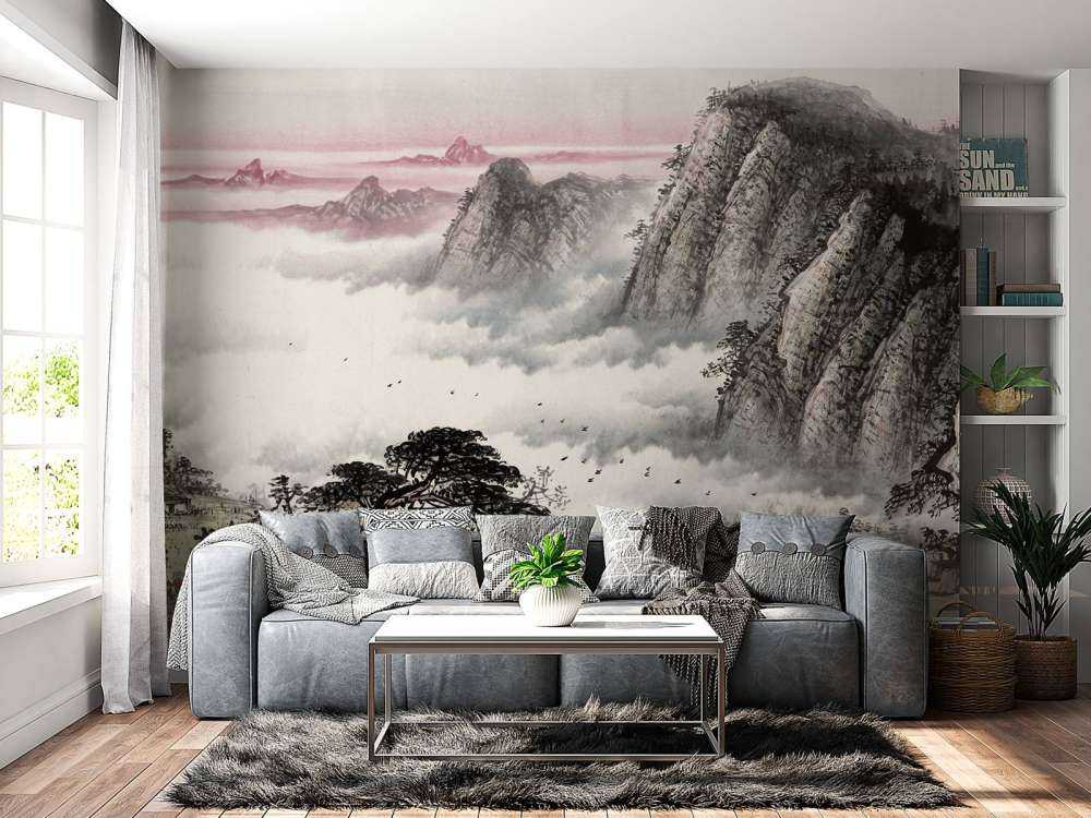 Kinesisk landskab traditionelt