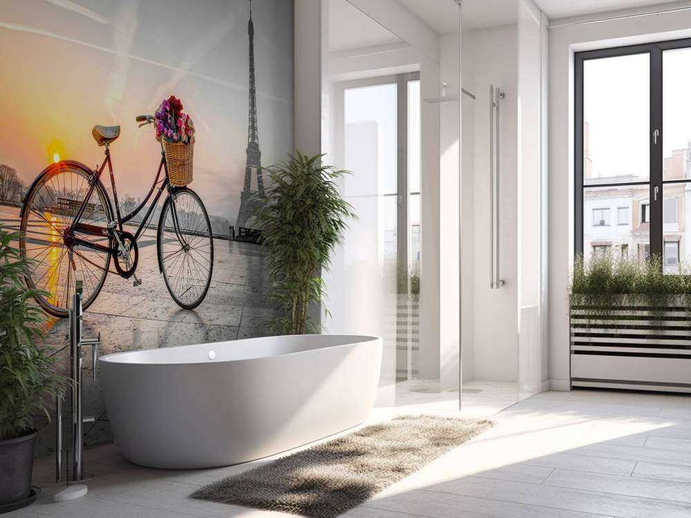 Solnedgang ved Eiffeltårnet