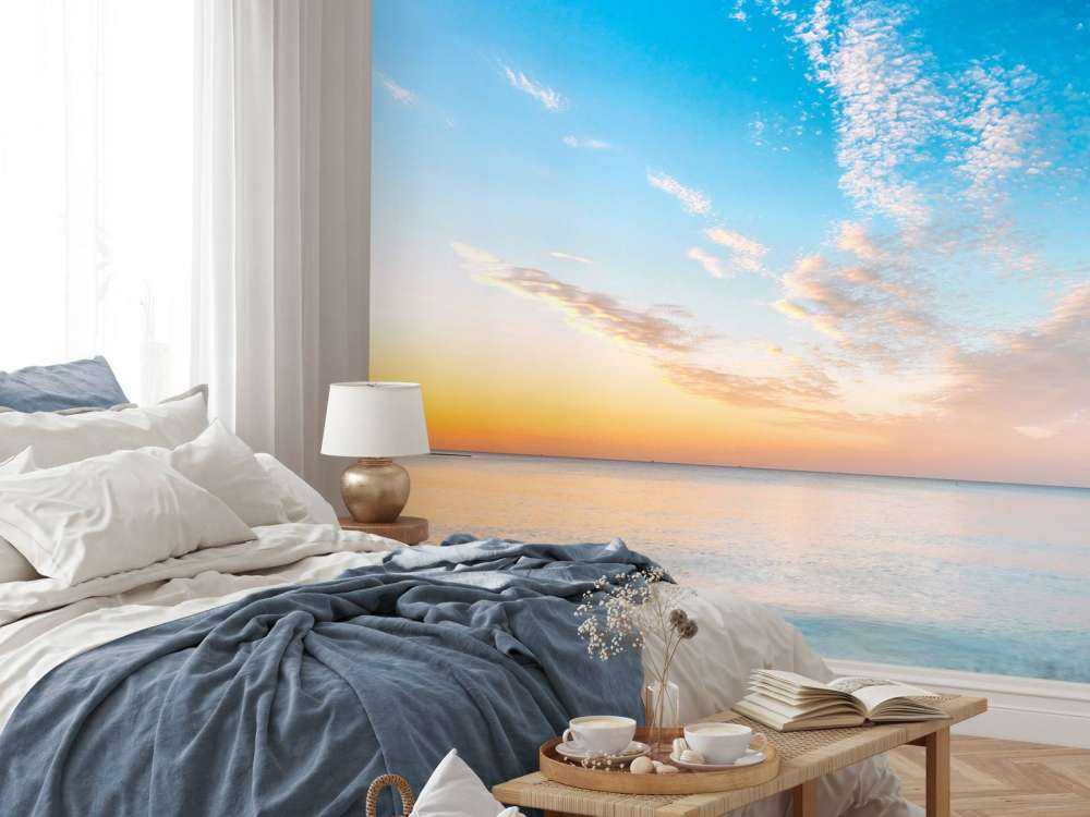 Solopgang på stranden