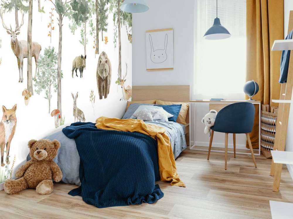 Akvarel skovdyr i akvarel