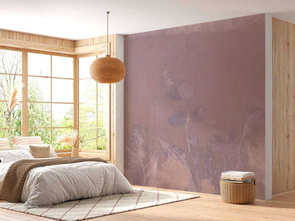 Wilde geranium och snöbär - mauve