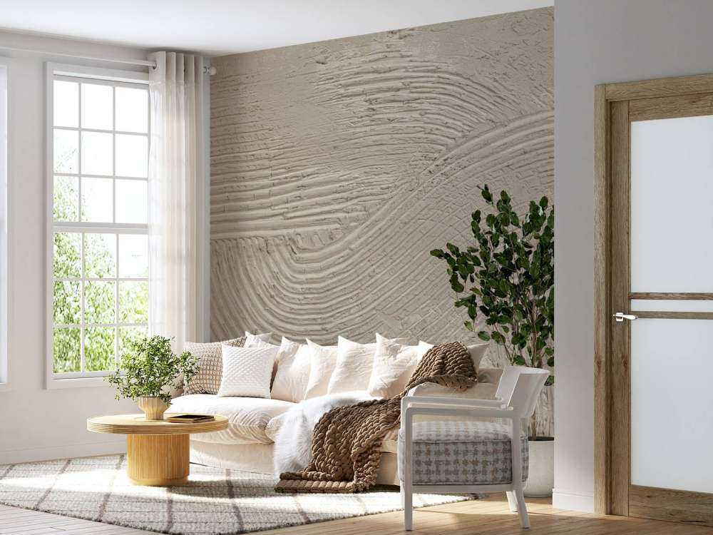 Texturerade linjer i linne