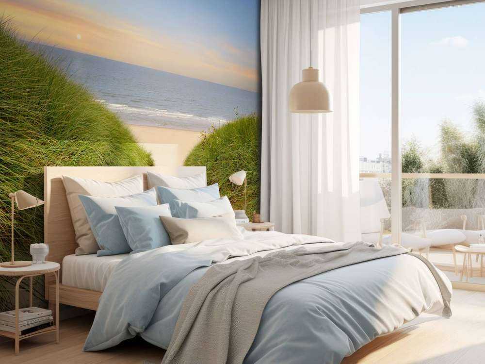 Solnedgång på stranden