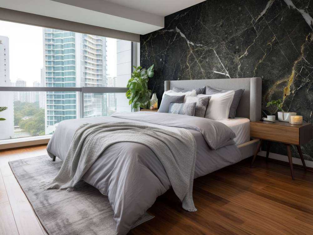 Marmor med linjestruktur