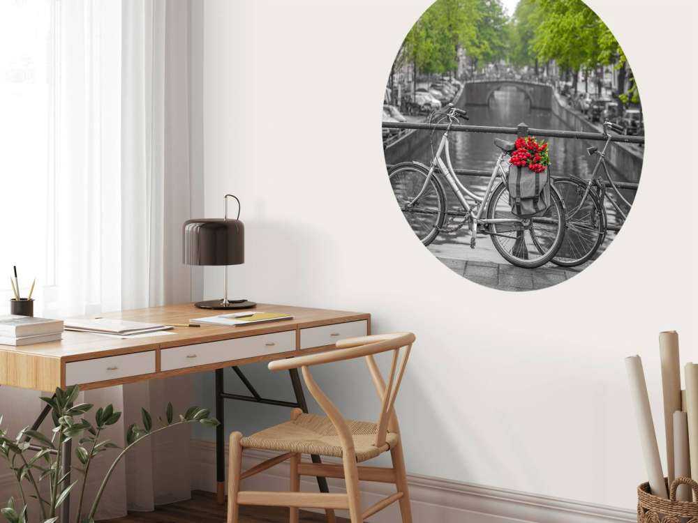 Cykel med blommor