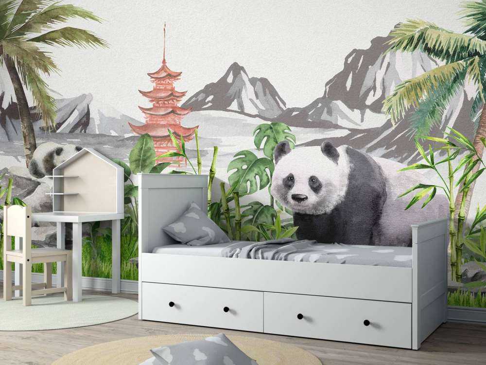 Pandor i bambu-djungeln