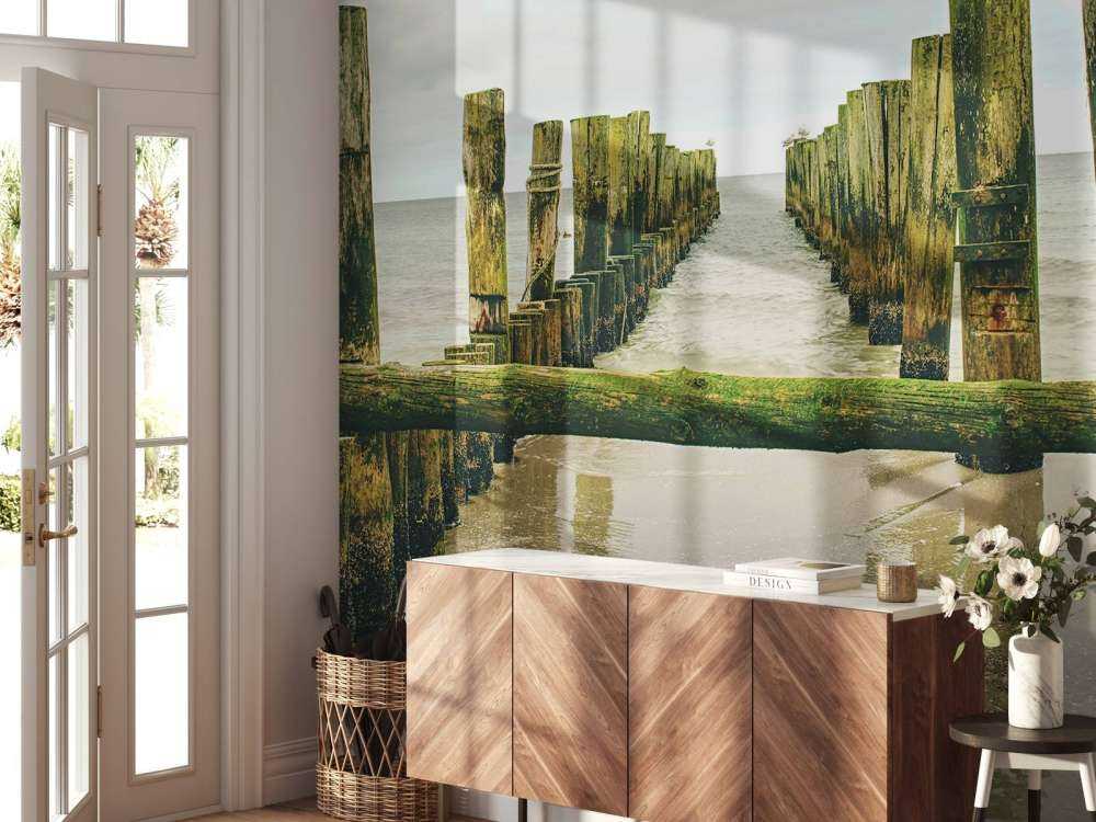 Mossiga höghuvuden i vattnet