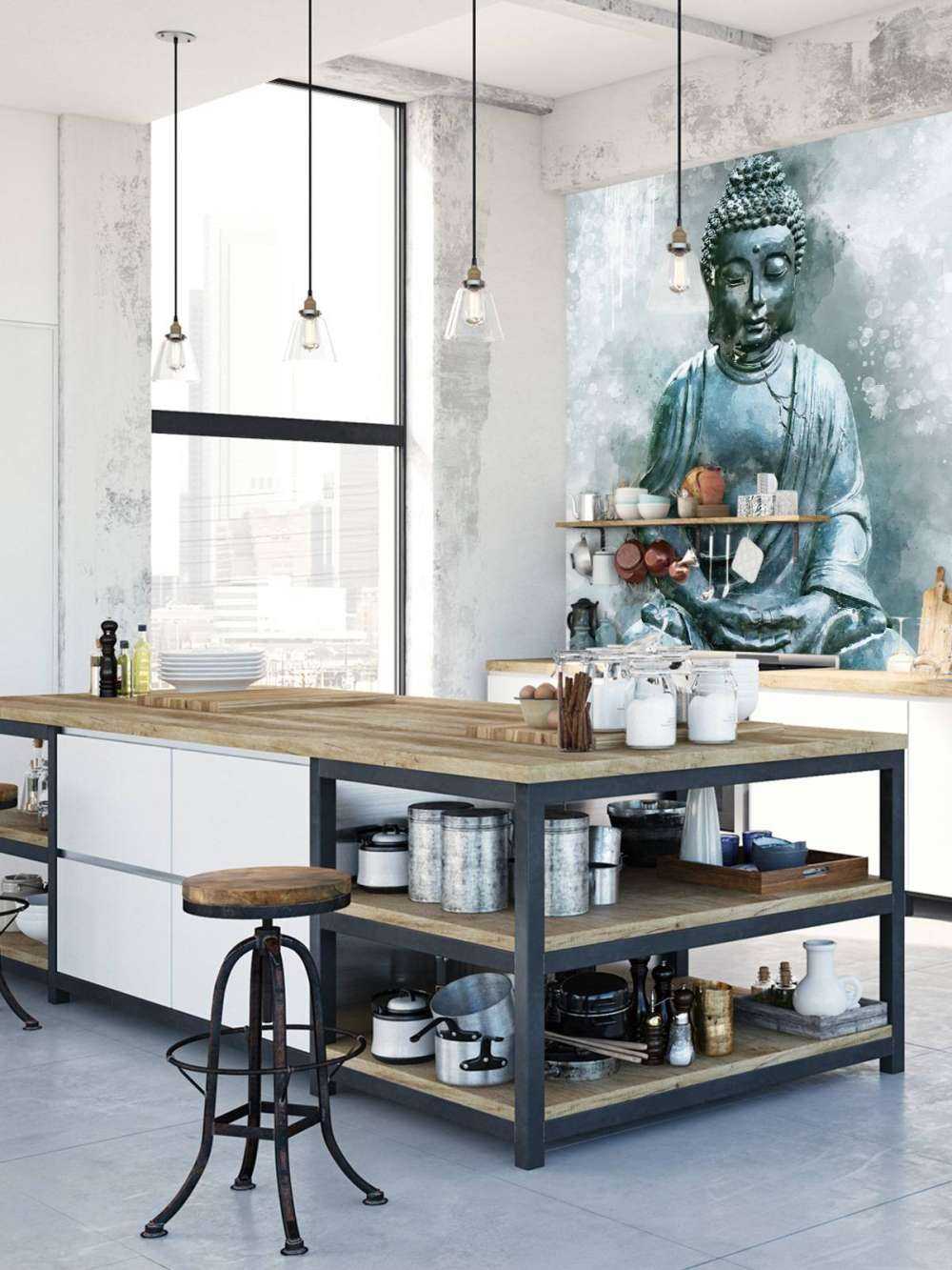 Buddha akvarell