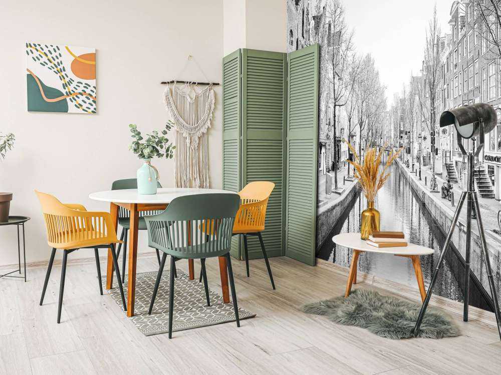 Amsterdam i svartvitt