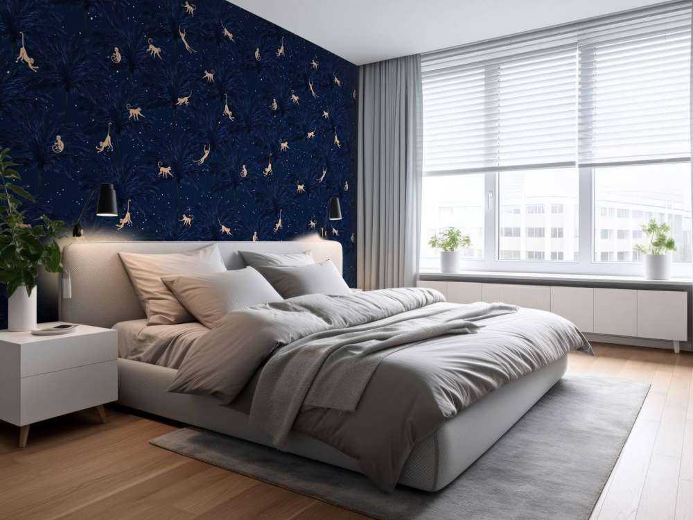 Tropiska apor - blå