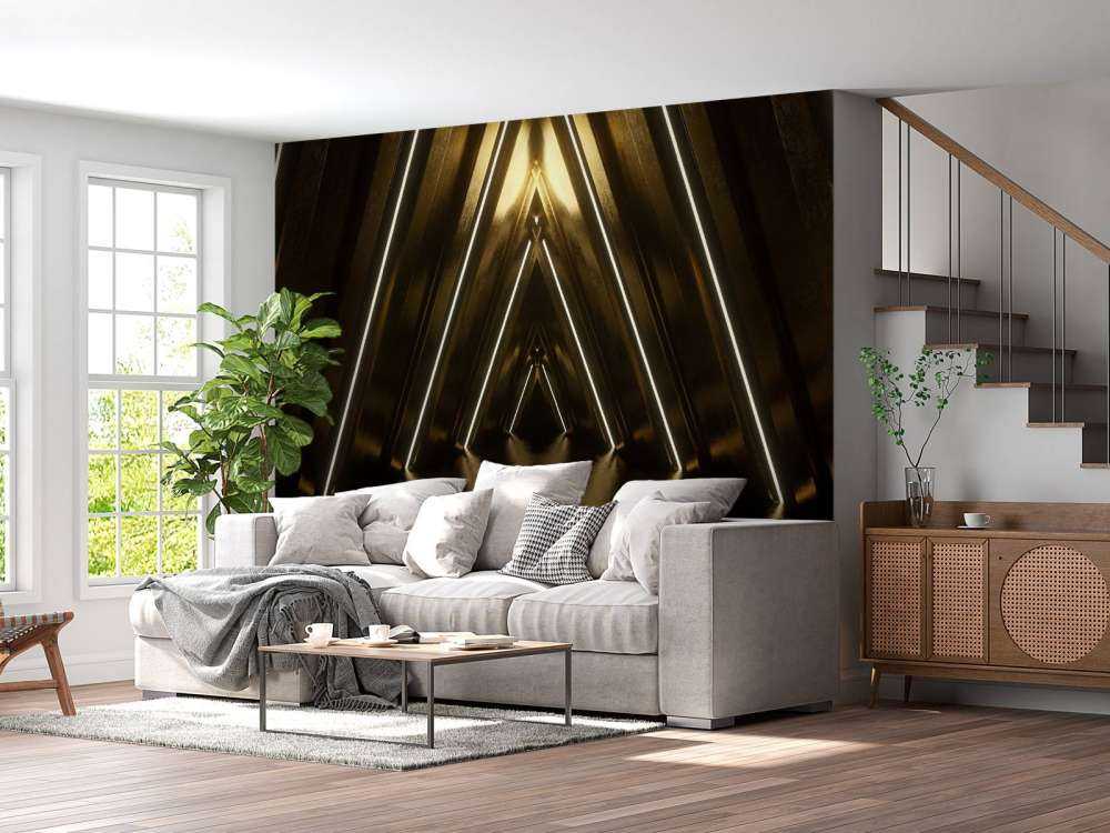 Mörk gyllene tunnel