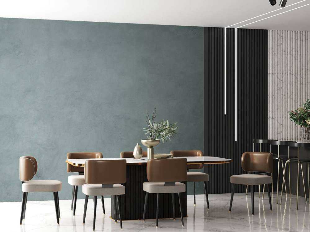 Betong med gröna nyanser