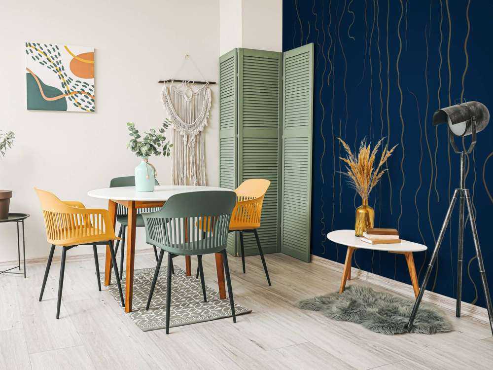 Ekologiska linjer gräs midnattsblått