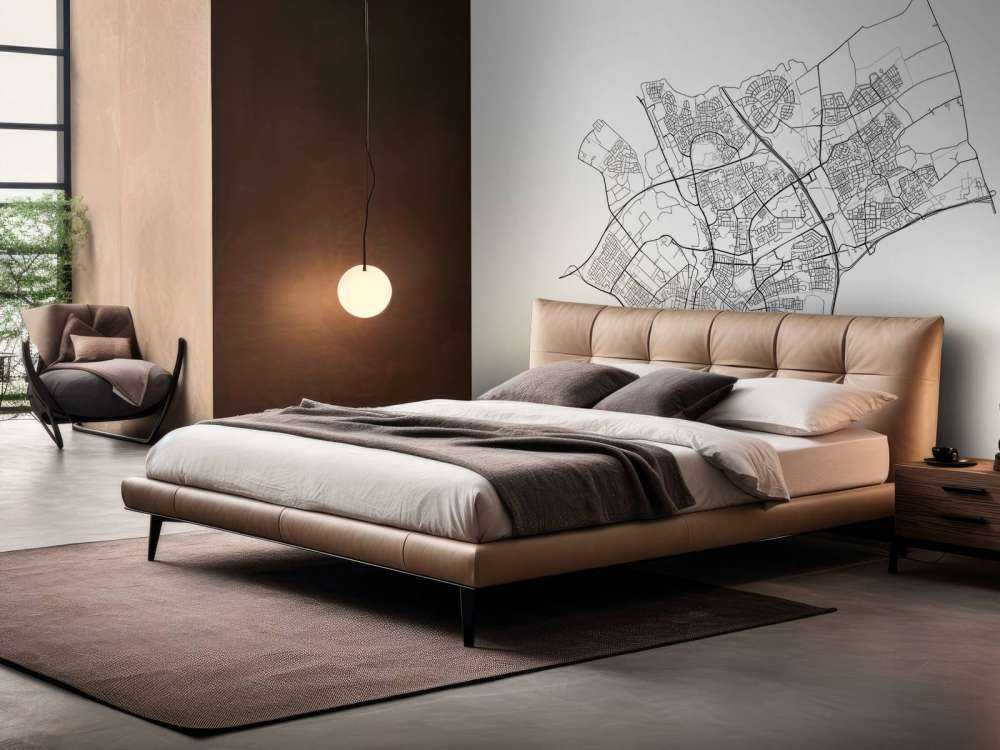 Karta över Den Bosch, vit