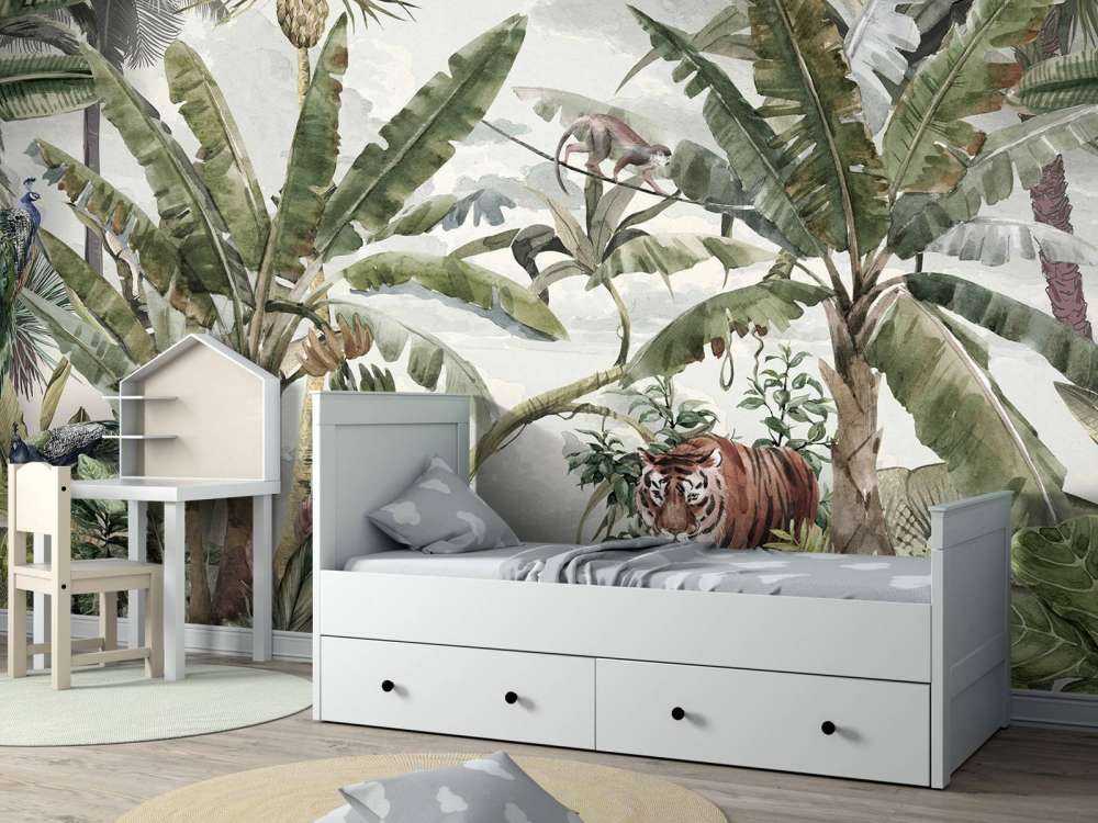 Tropisk teckning av regnskog