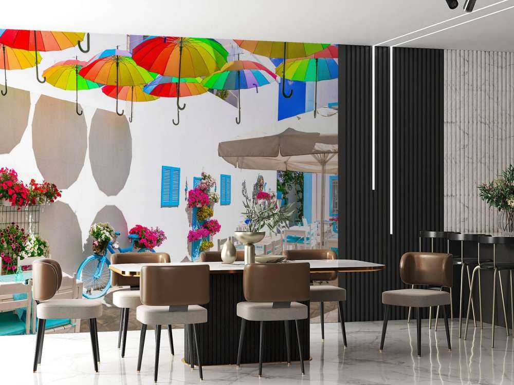 Gammal cykel vid en restaurang