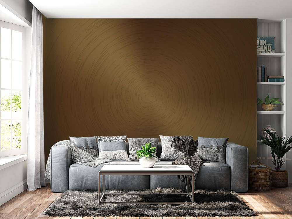 Cirkulär bakgrund i brons