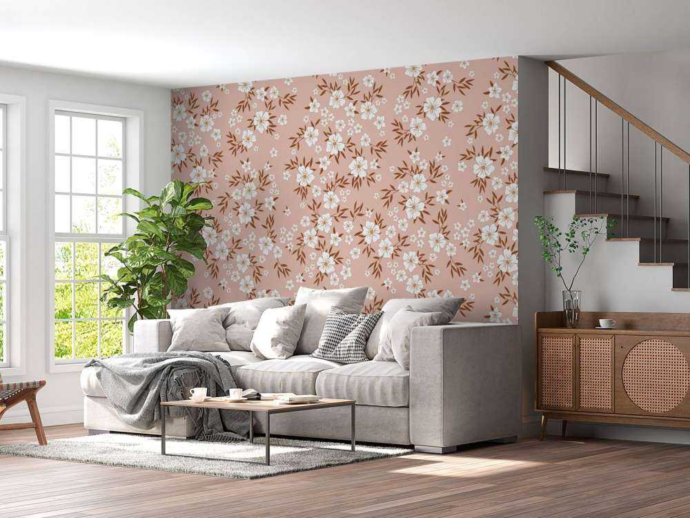 Blommor med blad