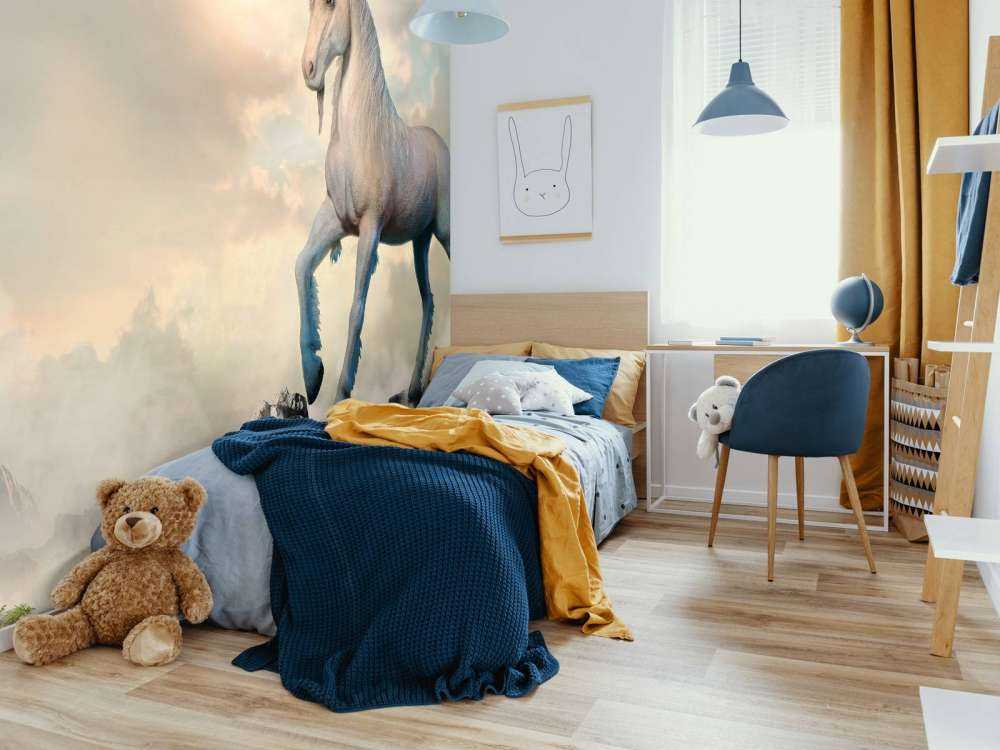 Enhörning på stenar