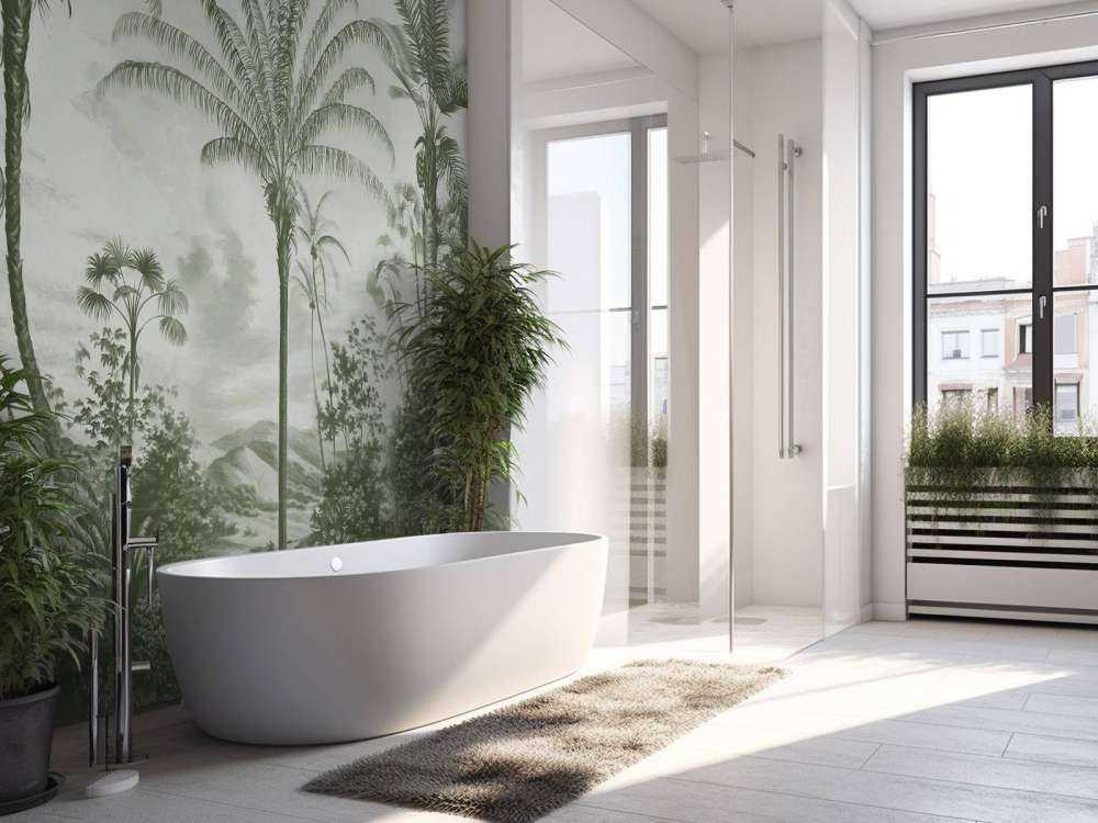 Romantiska tropiker gröna