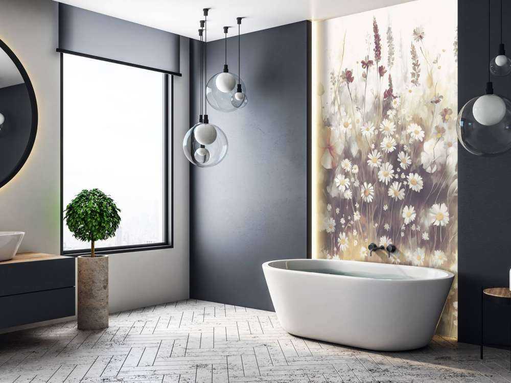 Frodig grönska av sommarens gyllene brunt