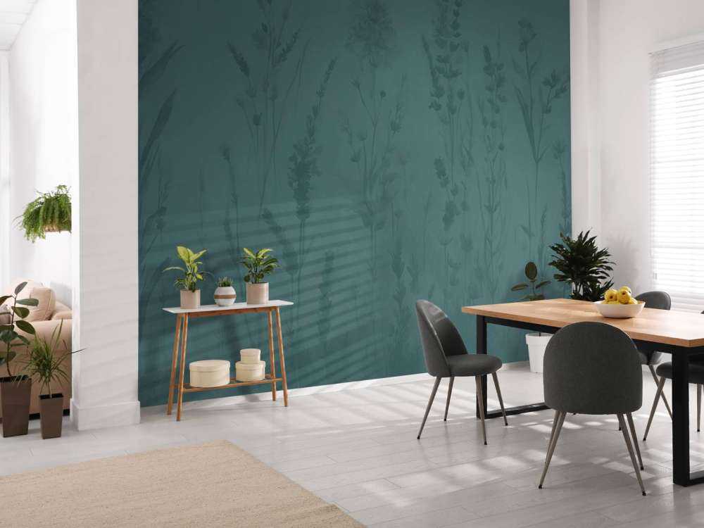 Lavendel Glänta Sömlös Djup Teal