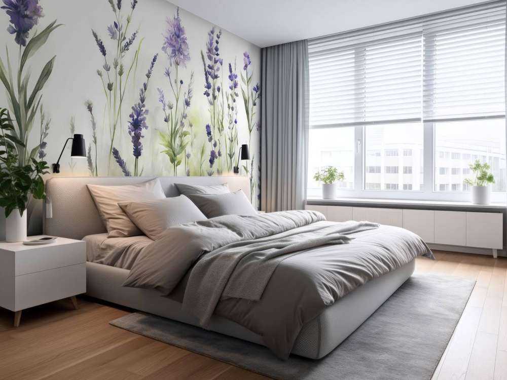 Lavendel Glänta Sömlös Dämpad Lila